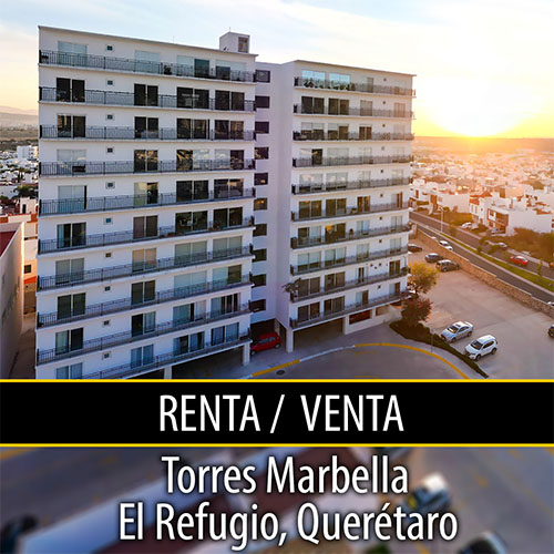 tORRES MARBELLA, EL REFUGIO, departamento amplio en renta, piso 10, 3 habitaciones amplias, amenidades. por Carlos Esparza Ramon