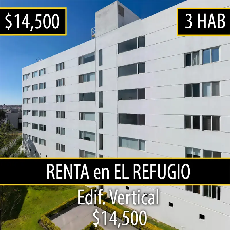 Rebta departamento en El Refugio Carlos Esparza Ramón broker inmobiliario de matchapp.mx